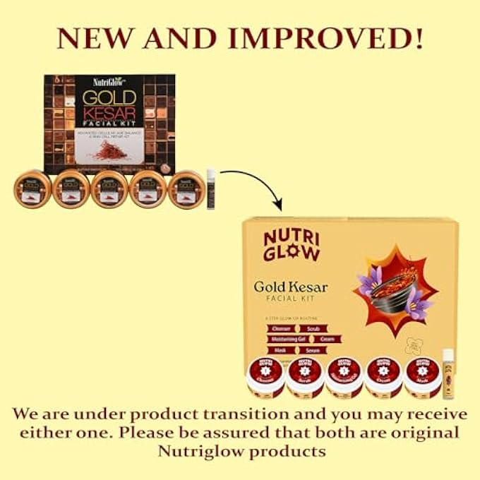 NUTRIGLOW طقم وجه أبديني جولد كيشار لمعان فوري وشبابي 250 جرام - Image 3